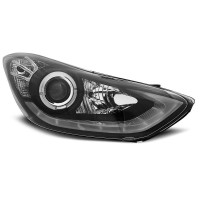 Чорні тюнінг передні фари HYUNDAI ELANTRA 10-15
