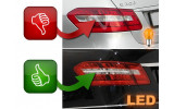 Тюнінг задні ліхтарі з діодами MERCEDES Е W212 седан red smoke