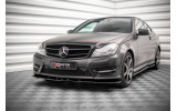 Дифузор на передній бампер Mercedes C Coupe AMG-Line C204 вер. 2