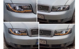 Фари передні чорні з Led поворотами Audi A4 B6