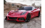 Тюнінговий передній бампер Chevrolet Corvette 2014-2019 zr1 style