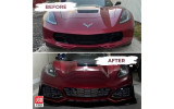 Тюнінговий передній бампер Chevrolet Corvette 2014-2019 zr1 style