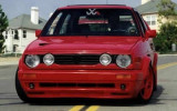 Бедлук нижній (накладка під фари) VW Golf II (4 фари)