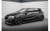 Бокові дифузори під пороги Street Pro Mercedes-Benz A AMG-Line W176 рест.