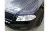 Накладки на фари (війки) Skoda Octavia 2 (A5) дорестайл