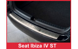 Накладка на бампер із загином та ребрами Seat Ibiza 6J ST (Kombi)