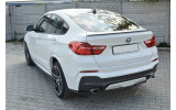 Центральна накладка на задній бампер BMW X4 M-pack (F26)