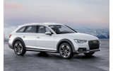 Накладка на бампер із загином та ребрами Audi A4 B9 Allroad