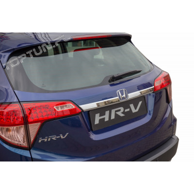 накладка на кришку багажника з вирізом під знак Honda HRV тонка