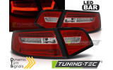 Ліхтарі світлодіодні AUDI A6 C6 рестайл (LED BAR) Sedan червоно-білі