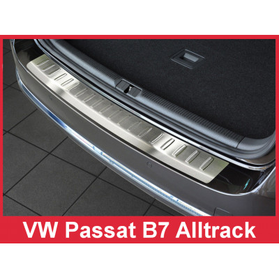 Накладка на бампер із загином Volkswagen Passat B7 Alltrack