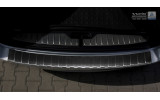 Накладка на бампер із загином та ребрами BMW 5 F11 Touring (kombi) чорна