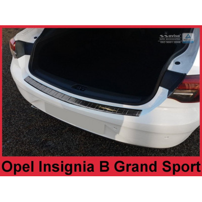 накладка на бампер із загином Opel Insignia B Grand Sport (чорна)